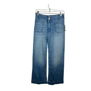 Maeve The Colette Full Length Jeans Women 24P Blue New High Rise Wide Leg